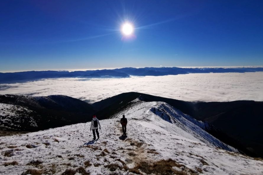 Vystup na zimný Baranec